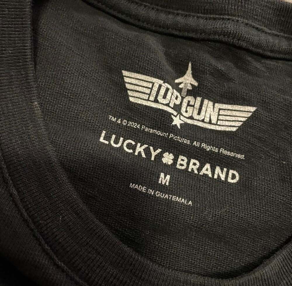 Lucky Brand Men's Top Gun Stars & Stripes Circle Logo T-Shirt - Picture 3 of 3